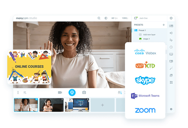 ManyCam Live Video Software Virtual Webcamnbsp› Entrepreneur Decision Maker Connector Podcaster Educator