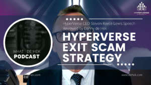 HyperVerse CEO Steven Reece Lewis Speech Reviewed by Danny de Hek HyperVerse Exit Scam Strategynbsp› Entrepreneur Decision Maker Connector Podcaster Educator