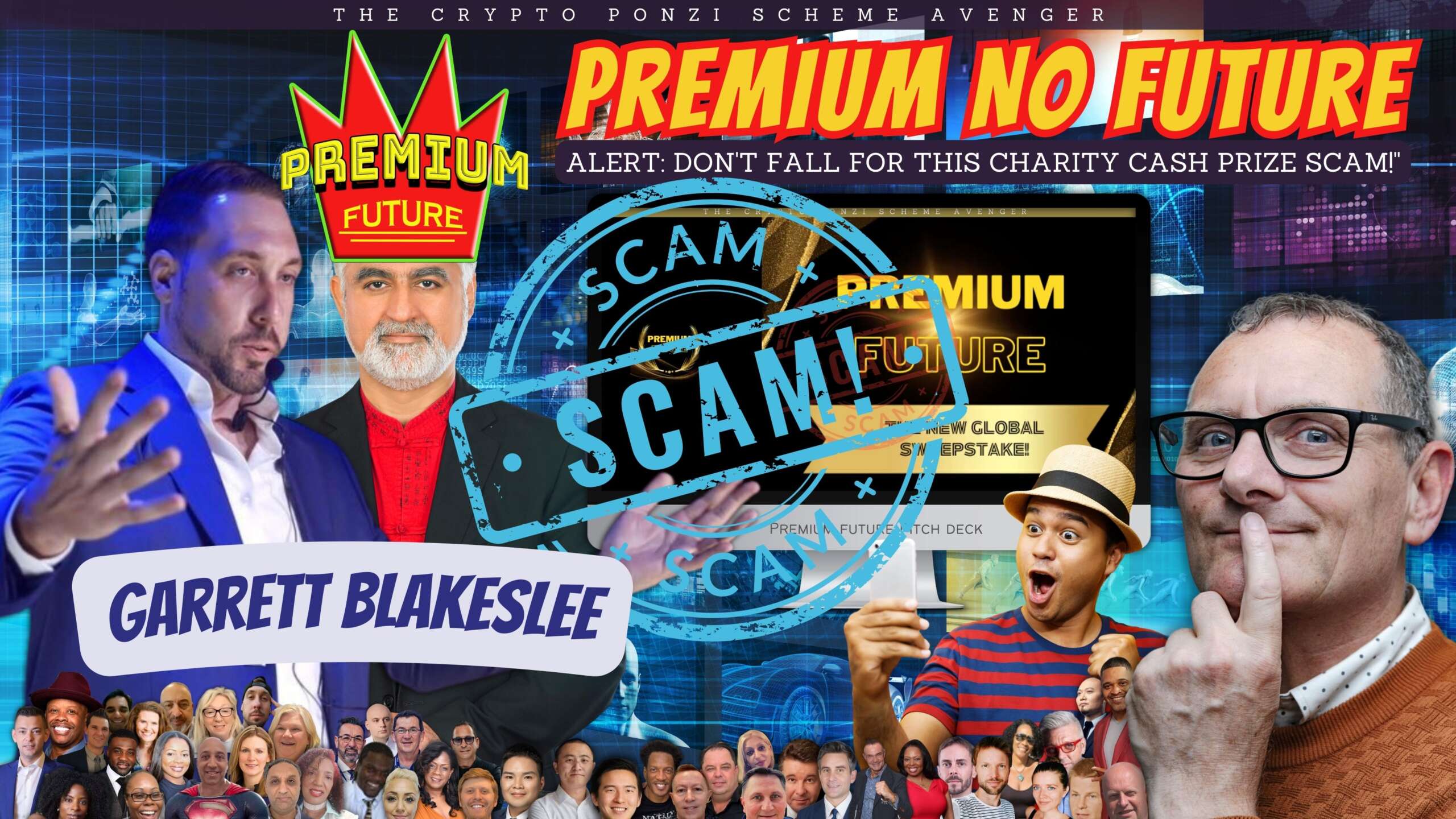 PREMIUM NO FUTURE Scam or Legit Dont fall for this CHARITY SWEEPSTAKE offering CRYPTO CASH PRIZES Entrepreneur Decision Maker Connector Podcaster Educator