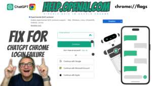 Fix ChatGPT Chrome Login Issues: chrome://flags/#enable-quic Disable Experimental QUIC protocol 