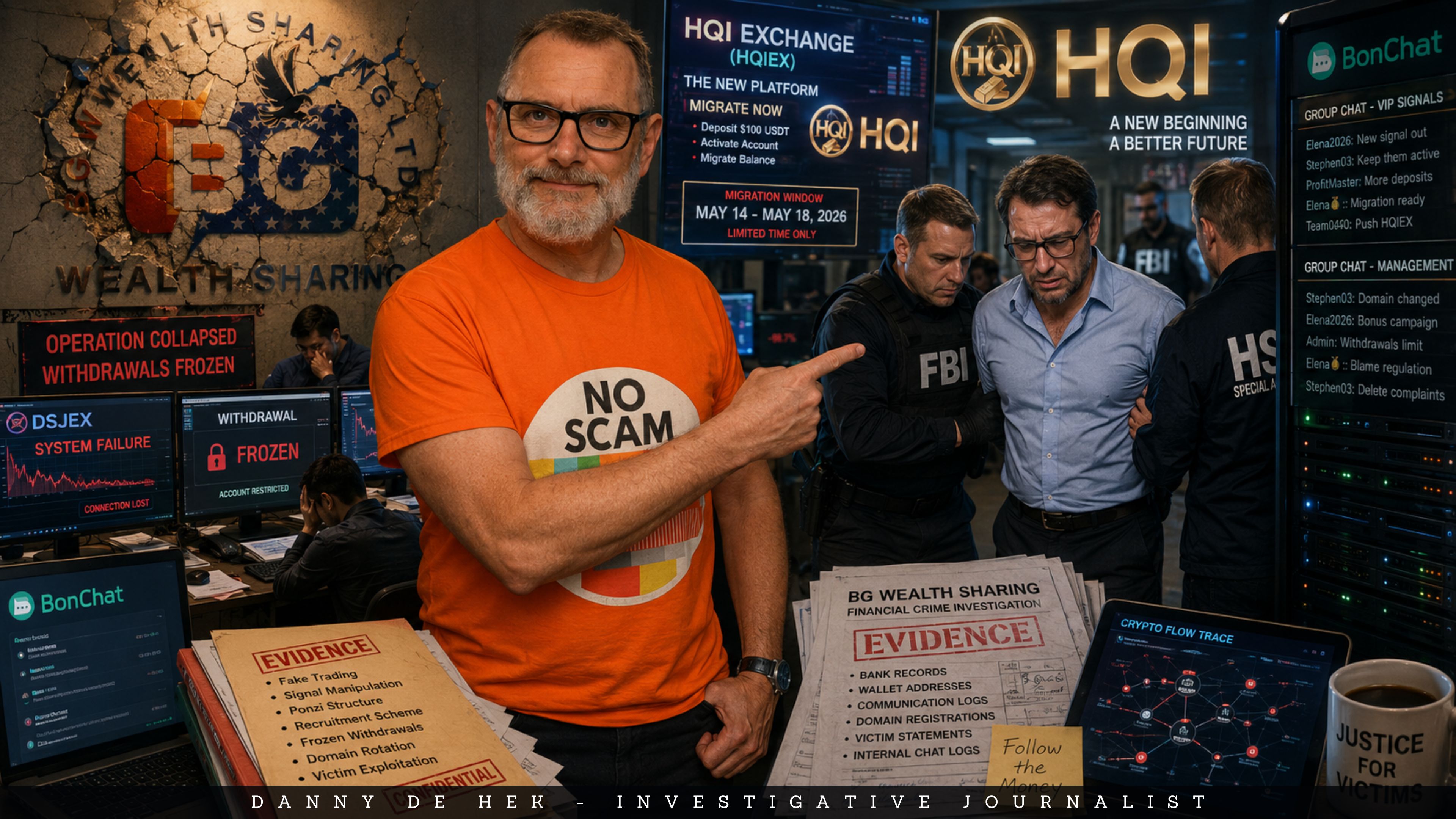 HQI Exchange (HQIEX) Scam Exposed: BG Wealth Sharing’s New Click-A-Button Trading Ponzi