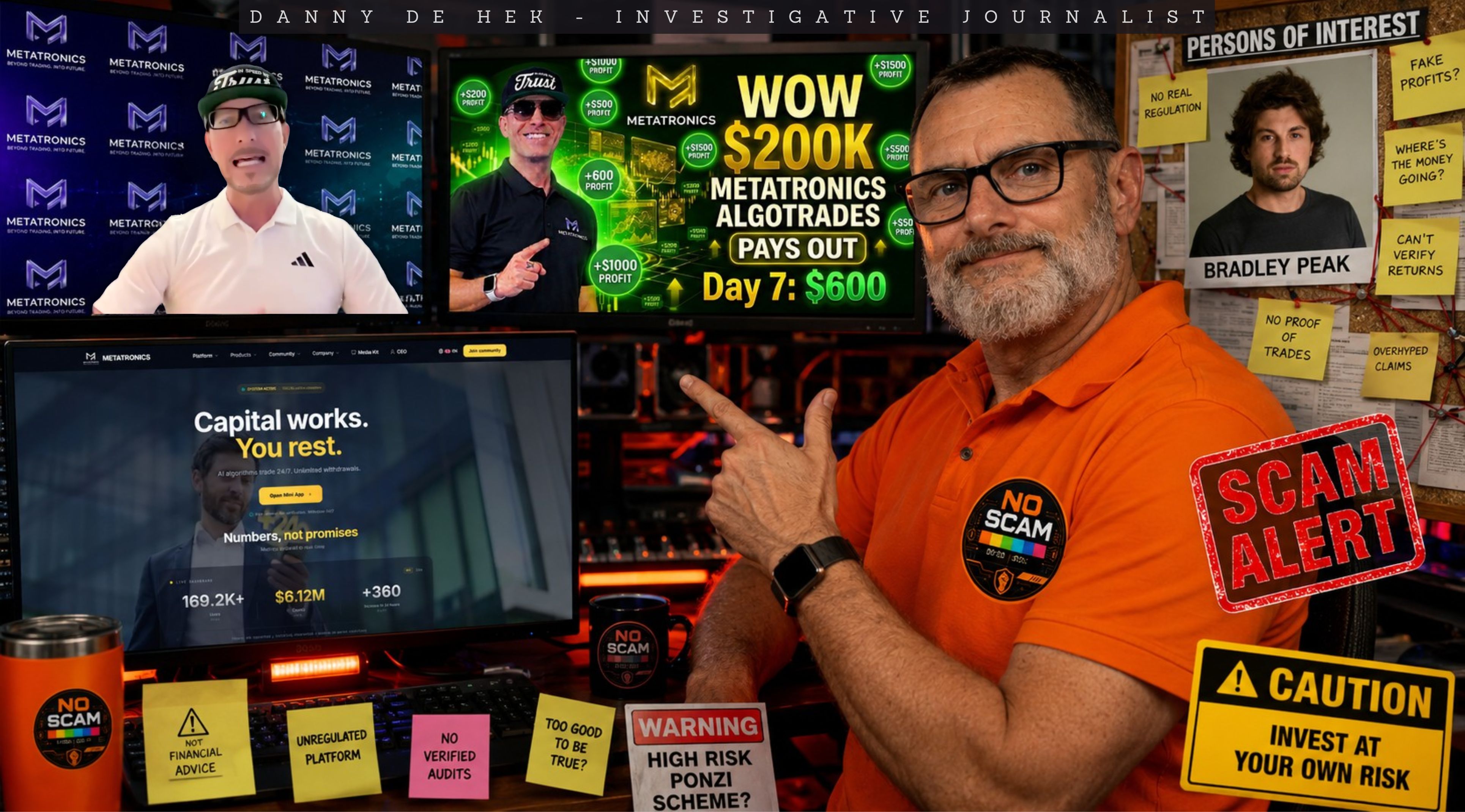 METATRONICS Review: Scam Or Legit? Jan Gregory, Bradley Peak & AI Trading Claims Inside The Evidence