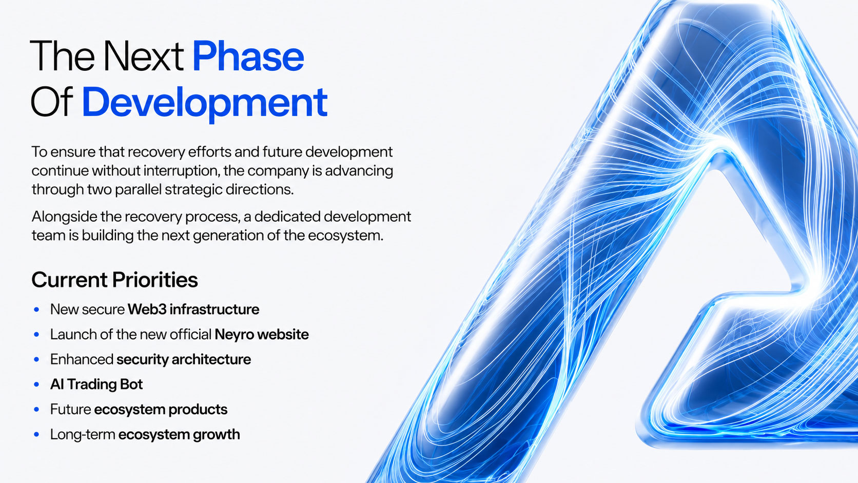 The Presentation Shifted From The Crisis To The Future