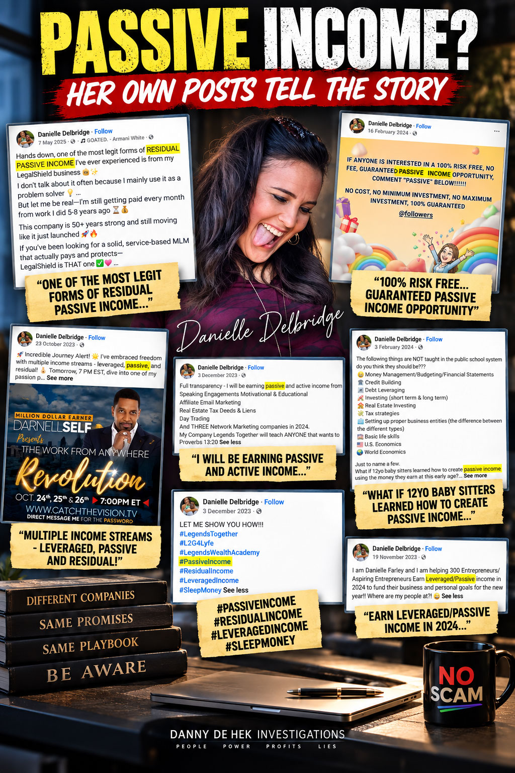 PASSIVE INCOME? Her Own Posts Tell The Story