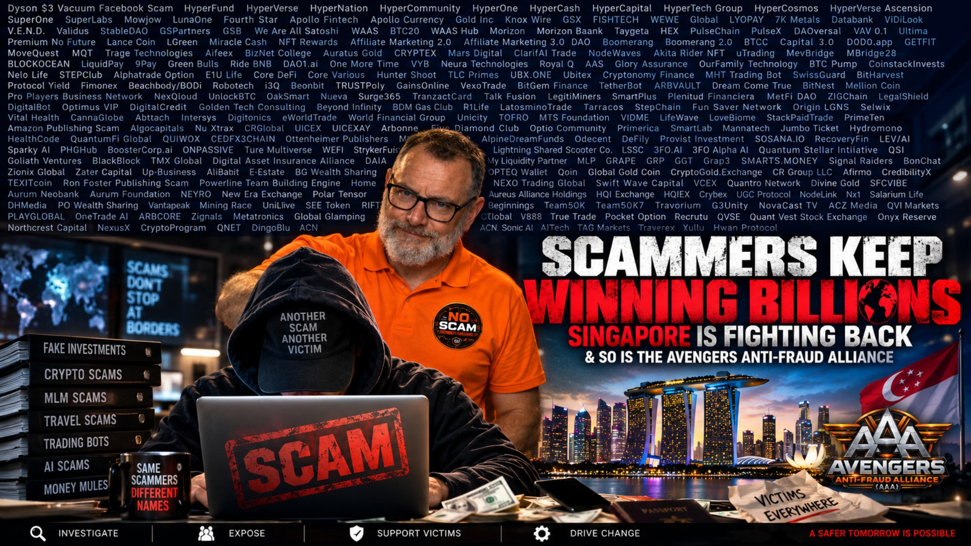 Scammers Keep Winning Billions — Singapore Is Fighting Back & So Is the Avengers Anti-Fraud Alliance
