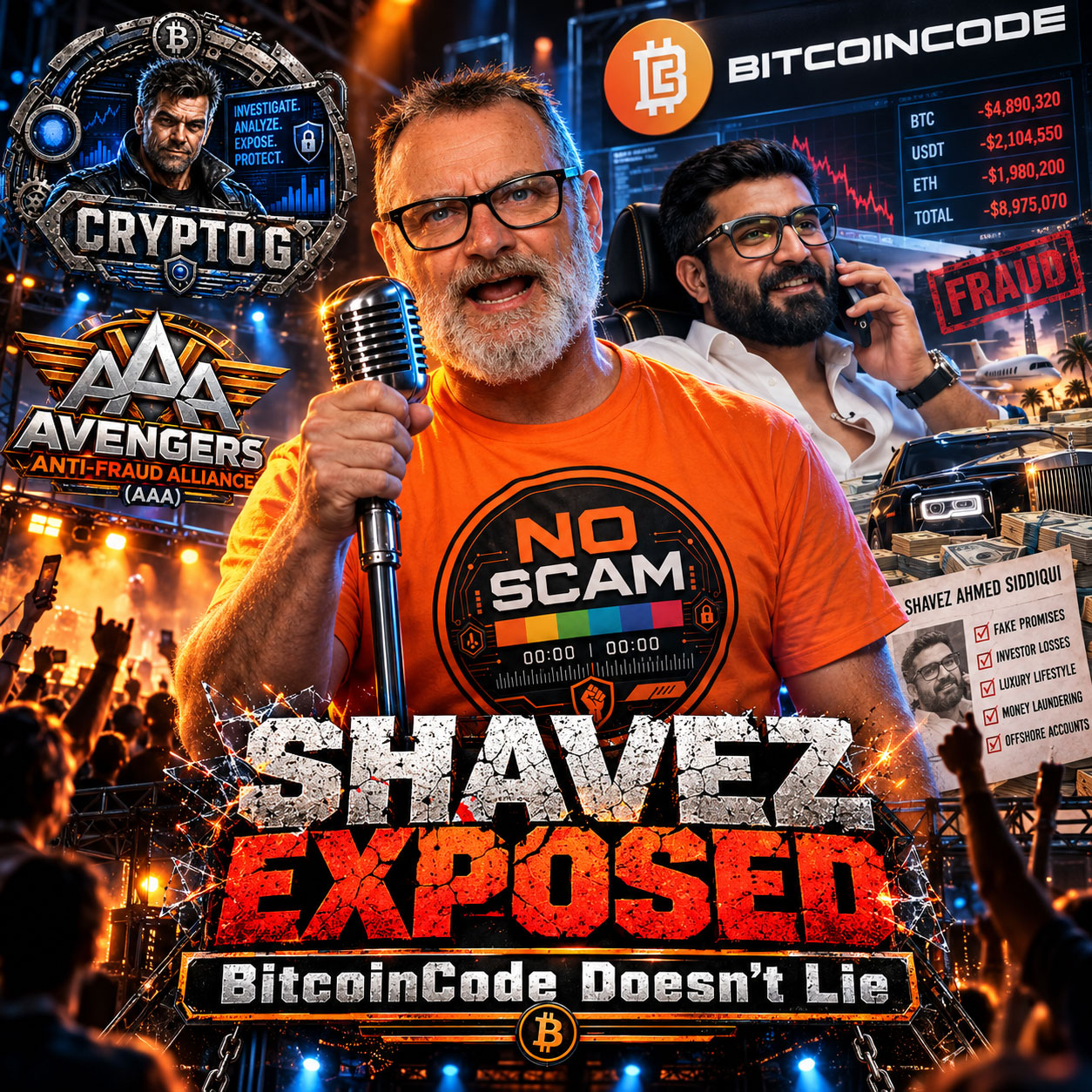 Shavez Ahmed Siddiqui Exposed — BitcoinCode Doesn't Lie
